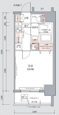 クレヴィスタ南千住の間取り図