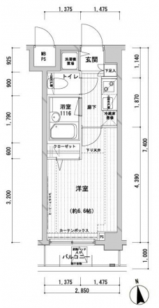 メインステージ桜上水の間取り図