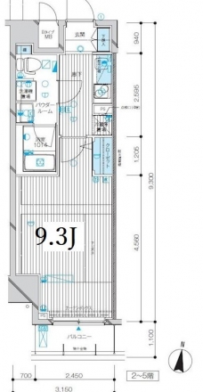 メインステージ千歳船橋の間取り図