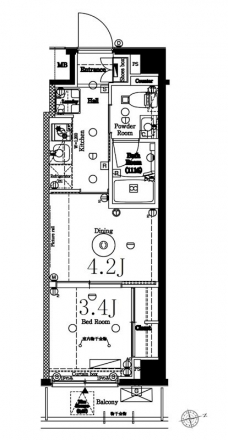 アークマーク代田橋の間取り図