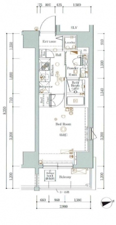 グラントゥルース大森ライズの間取り図