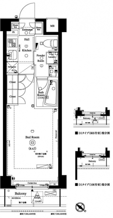 アクサス鵜の木アジールコートの間取り図