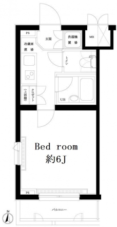 ルーブル中野富士見町弐番館の間取り図