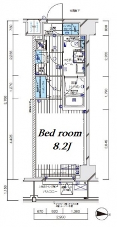 メインステージ板橋EASTの間取り図