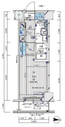 メインステージ板橋EASTの間取り図