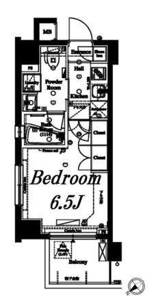 アクサス武蔵小山アジールコートの間取り図