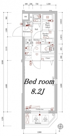アクサス上板橋の間取り図