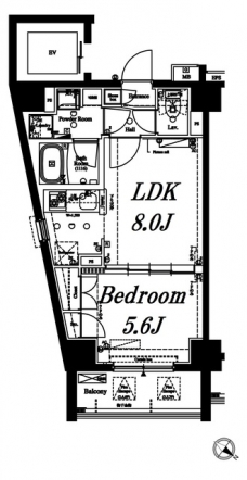 アクサス代々木公園の間取り図