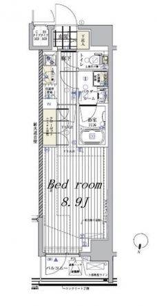 メインステージ自由が丘の間取り図