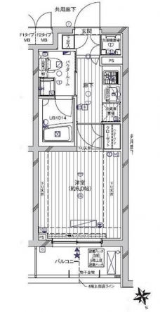 メインステージ南蒲田の間取り図