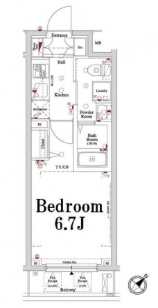 アクサス大井町の間取り図