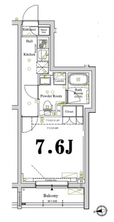 アクサス駒場東大前の間取り図