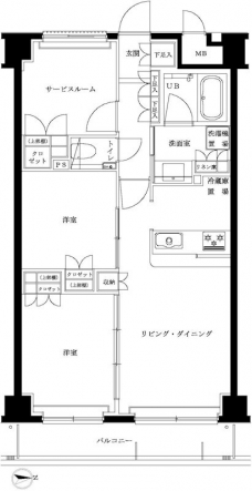 エルデンシア南大泉の間取り図