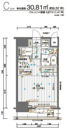 メインステージ神田須田町の間取り図
