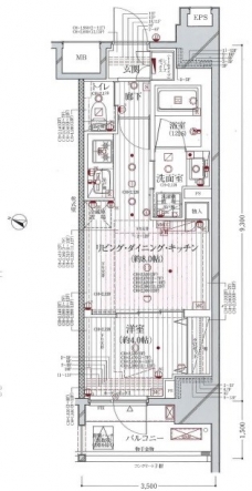 シティインデックス神田の間取り図