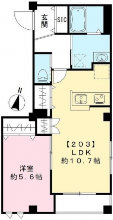 ケンズコート渋谷の間取り図
