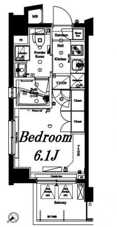 アクサス武蔵小山アジールコートの間取り図