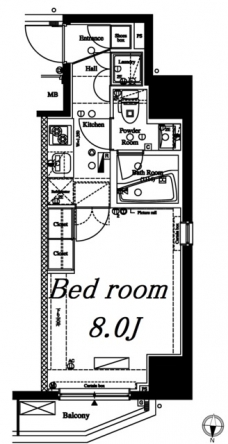 アクサス錦糸町の間取り図