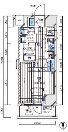 メインステージ北千住Vの間取り図