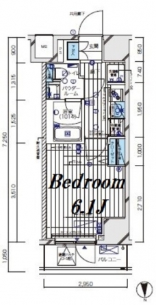 メインステージ北千住Vの間取り図