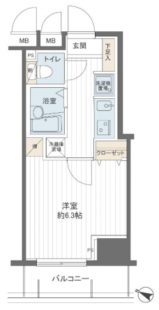 メインステージ西新宿の間取り図