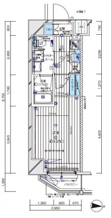 メインステージ板橋EASTの間取り図