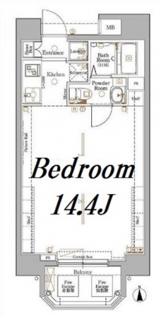 アクサス東京イーストレジデンスの間取り図