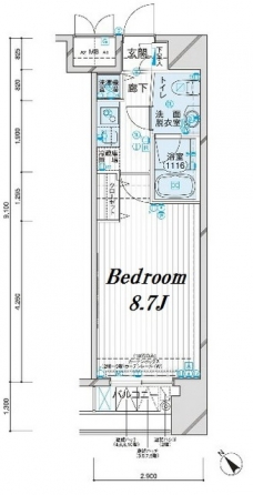 メインステージ王子の間取り図