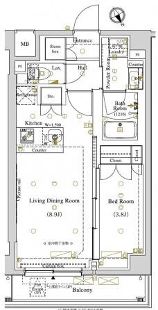 ARKMARK東大井の間取り図