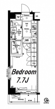 アクサス西馬込アジールコートの間取り図