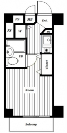 ヒルズ駒場東大前の間取り図