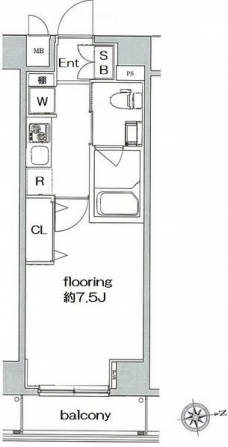 グランヴァン亀戸IIIの間取り図