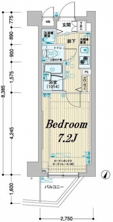 メインステージ板橋志村の間取り図