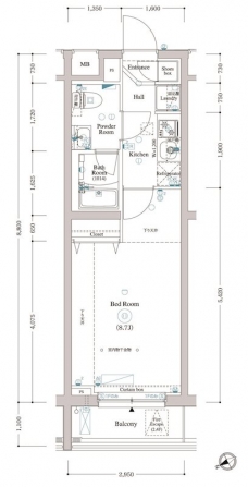アークマーク東中野の間取り図