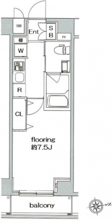 グランヴァン亀戸IIIの間取り図