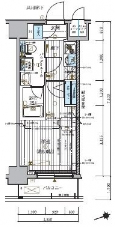 メインステージ北千住IVの間取り図