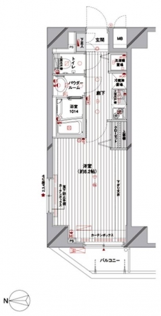 メインステージ蔵前の間取り図