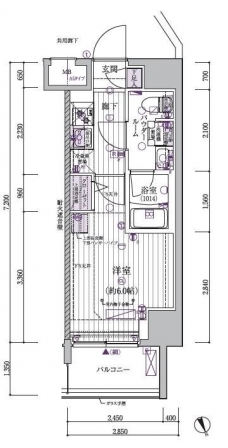 メインステージ立川VIの間取り図