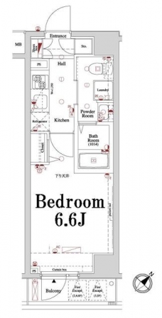 アクサス大井町の間取り図