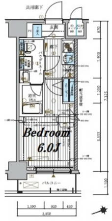 メインステージ北千住IVの間取り図