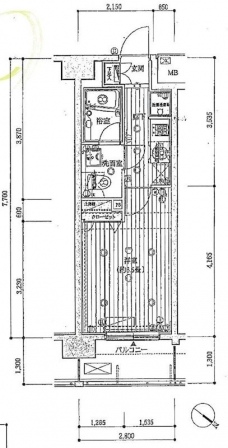 プレール・ドゥーク東京CANALの間取り図