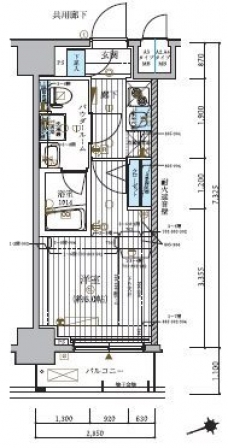 メインステージ北千住IVの間取り図