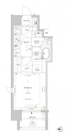 アクサス西大島Sta.の間取り図