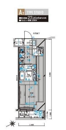 メインステージ立川の間取り図
