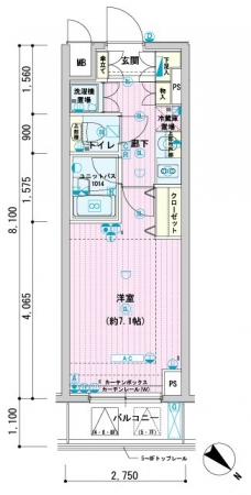 メインステージ文京春日の間取り図