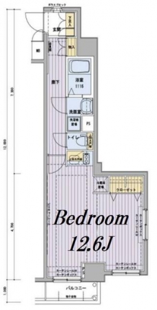 メインステージ浅草橋駅前の間取り図