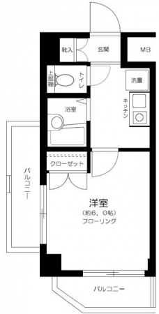 エクセリア荻窪の間取り図