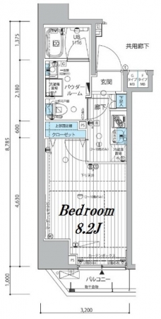 メインステージ三田アーバンスクエアの間取り図