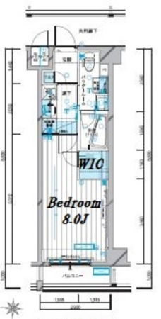 メインステージ錦糸町VIエグザの間取り図