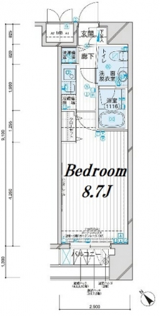 メインステージ王子の間取り図